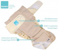 Seneo Windelüberhose für Erwachsene Pastellgelb