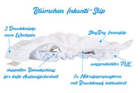 Blümchen Wasserdichter Slip SNAP für Erwachsene Gr. XS (45-85 cm)